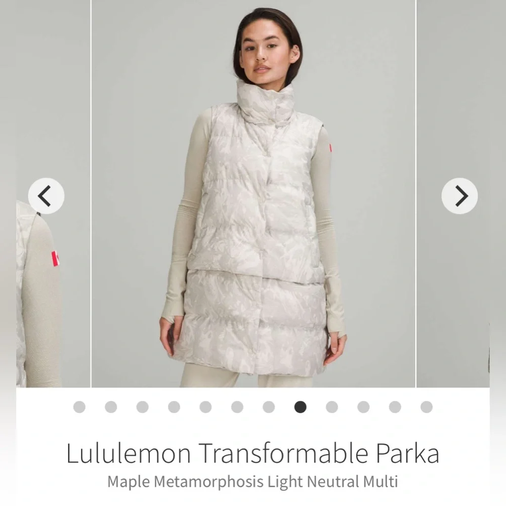 lululemon athletica Light Gray Marble-Print Puffer Vest - Picture 10 of 16